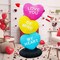 GOOSH 4 FT Valentines Day Inflatables Three Hearts for Wedding Party